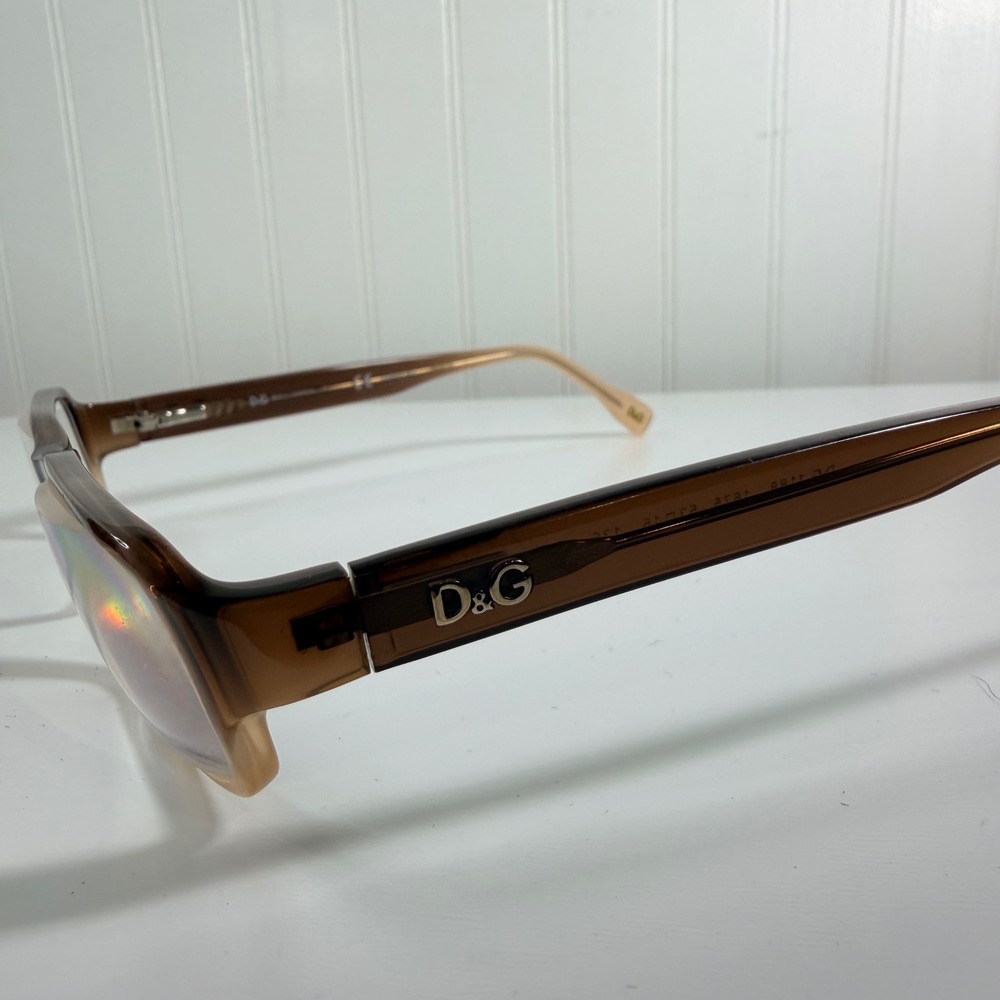 Y2K Dolce & Gabbana D&G 1188 1675 Eyeglasses Brown Gradient 53 16 135